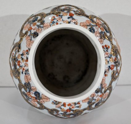 Vase with Imari Decoration by Henri Gibot, 1943-RVK-1344256