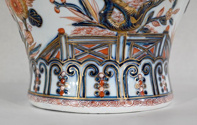 Vase with Imari Decoration by Henri Gibot, 1943-RVK-1344256