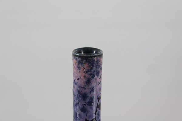 Vase with Purple Crystal Glaze by Holger Busch Jensen for Bing & Grøndahl, 1900s-QQ-1725525