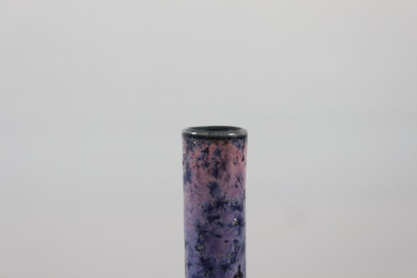 Vase with Purple Crystal Glaze by Holger Busch Jensen for Bing & Grøndahl, 1900s-QQ-1725525