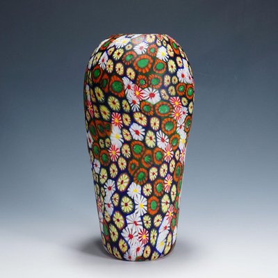 Vase with Redentor and Kiku Mrsrinum by Ermanno Toso for Fratelli Toso, 1960s-KJP-1813097