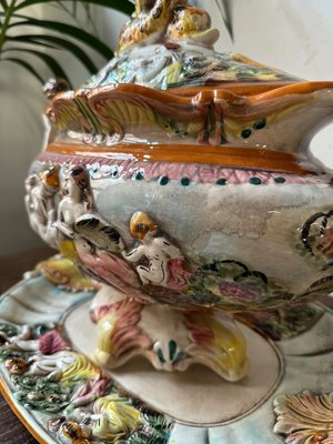 Vase with Tray from Capodimonte-DUA-2021697