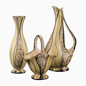 Vases by Josef Koch for Eduard Bay Figur, 1950s, Set of 3-GPP-857907