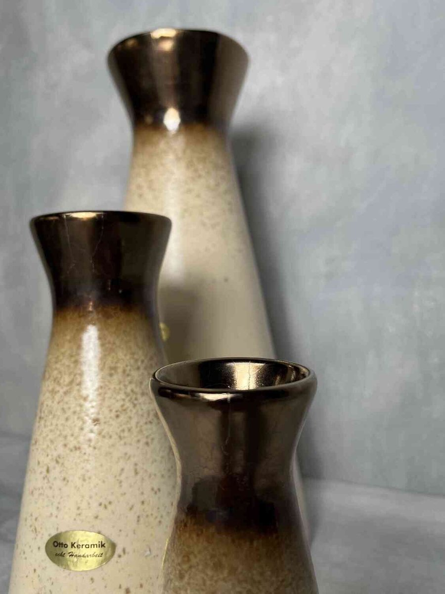 Vases from Otto Keramik, Set of 3