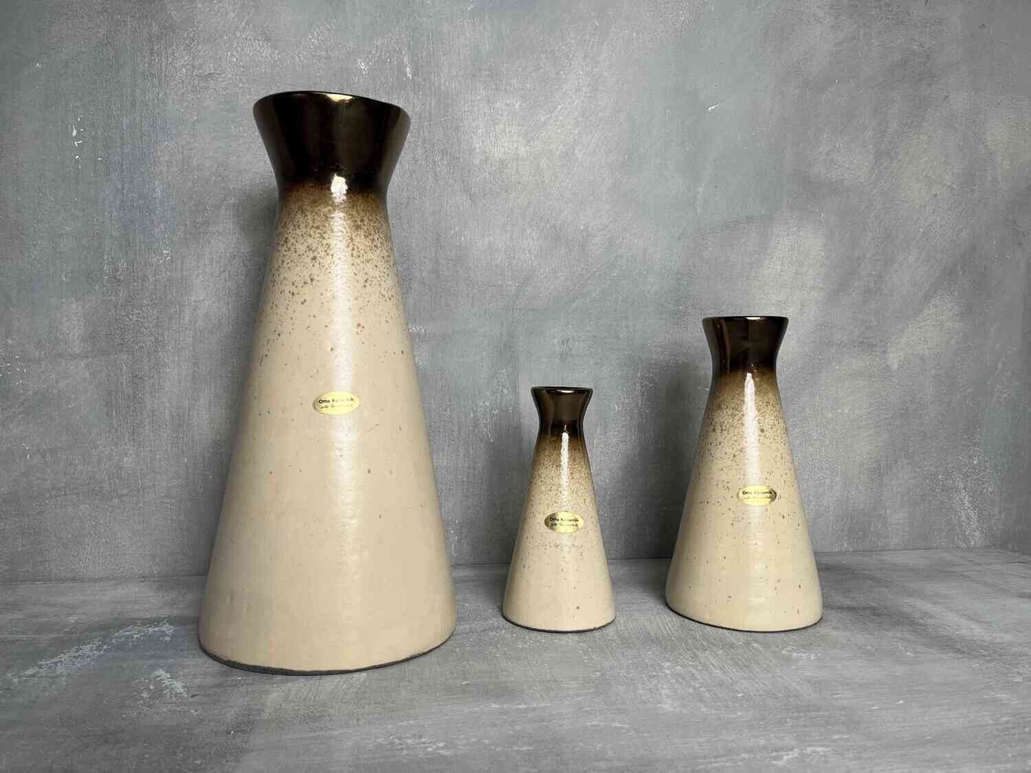 Vases from Otto Keramik, Set of 3