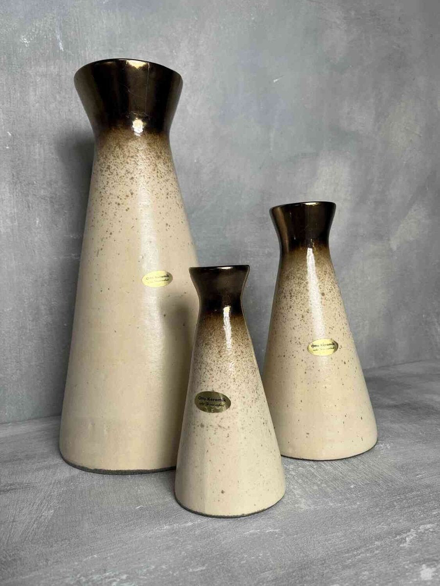 Vases from Otto Keramik, Set of 3