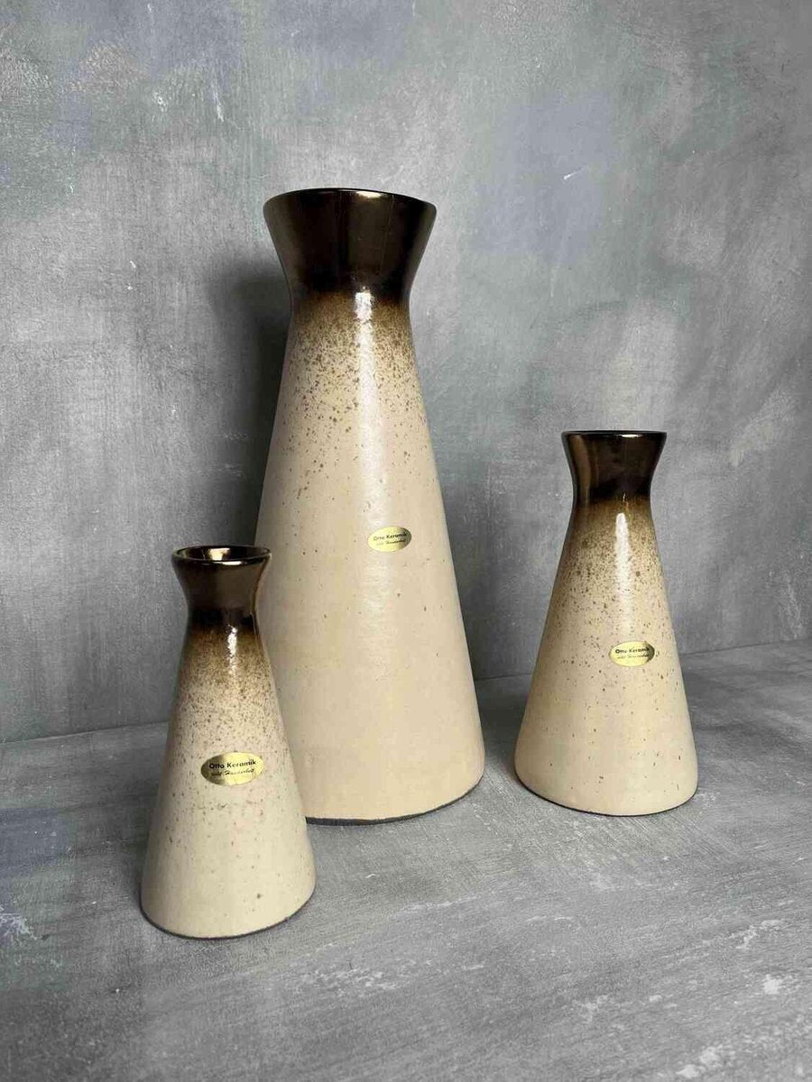 Vases from Otto Keramik, Set of 3