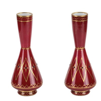 Vases from The Imperial Glass Factory, Mid 19th Century, Set of 2-WMV-1127316