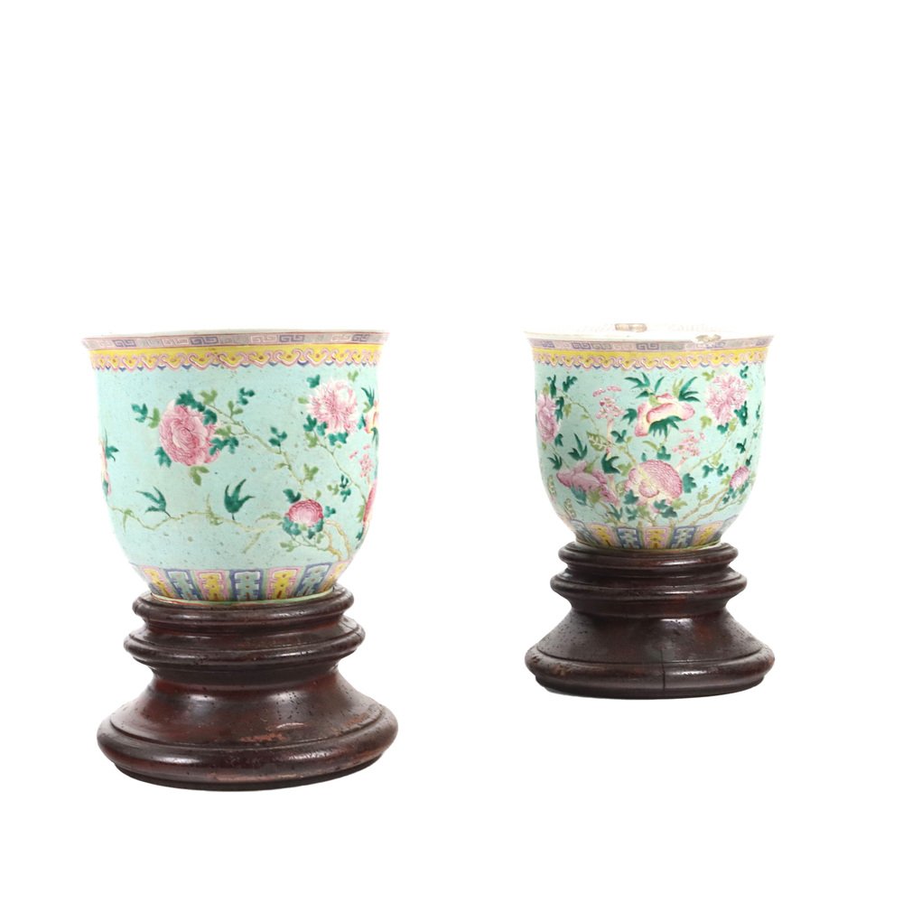 Vases in Porcelain, Set of 2