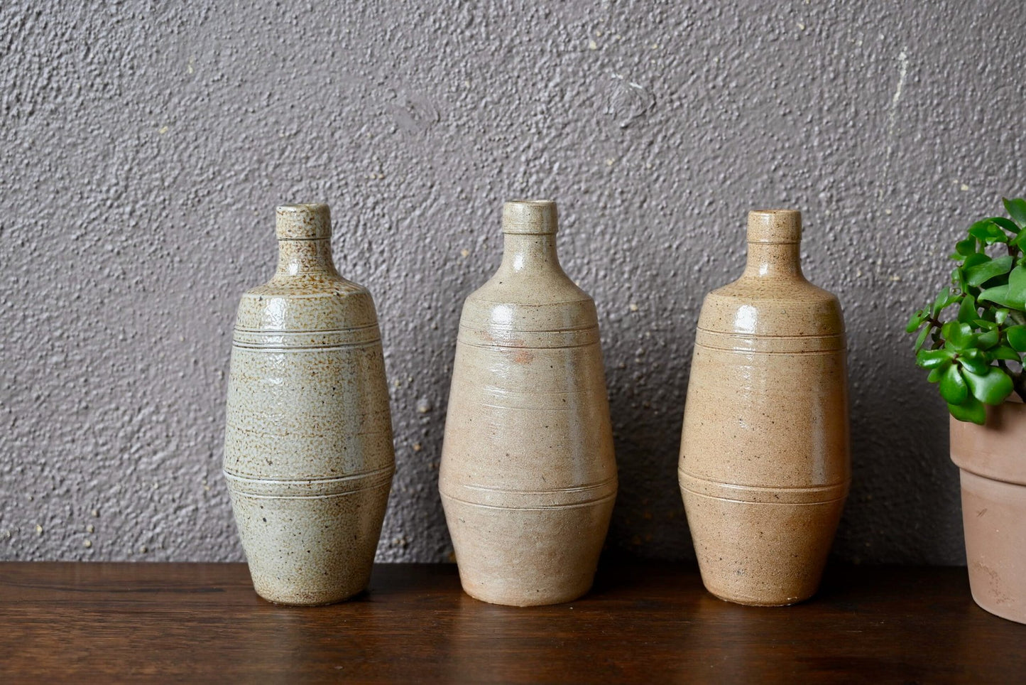 Vases in Sandstone, Set of 3