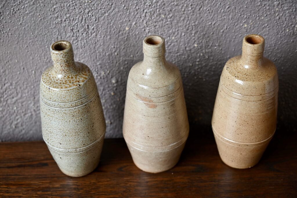 Vases in Sandstone, Set of 3