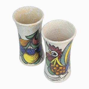 Vases in Toledan Ceramics by Pablo Sanguino, 1960s, Set of 2-NE-1821953