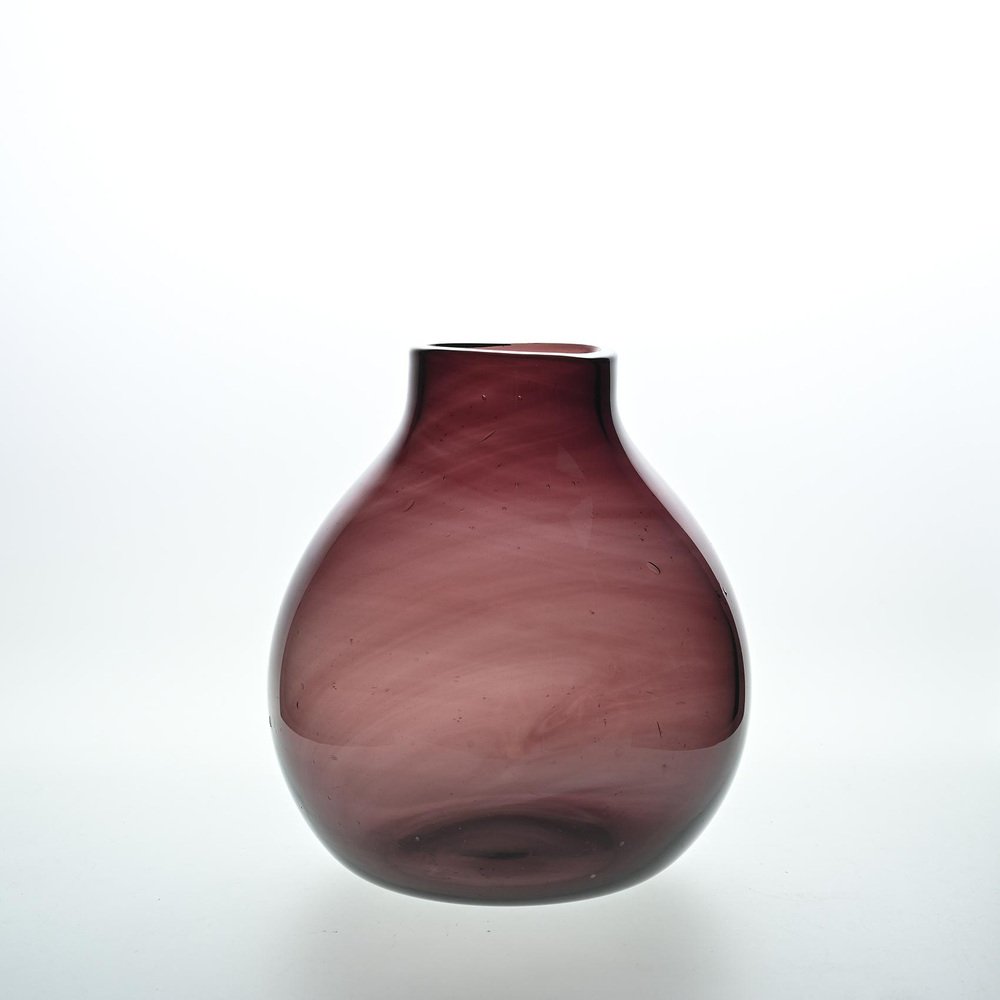 Vases with Purple Nuances by Claude Morin, 1980s, Set of 5