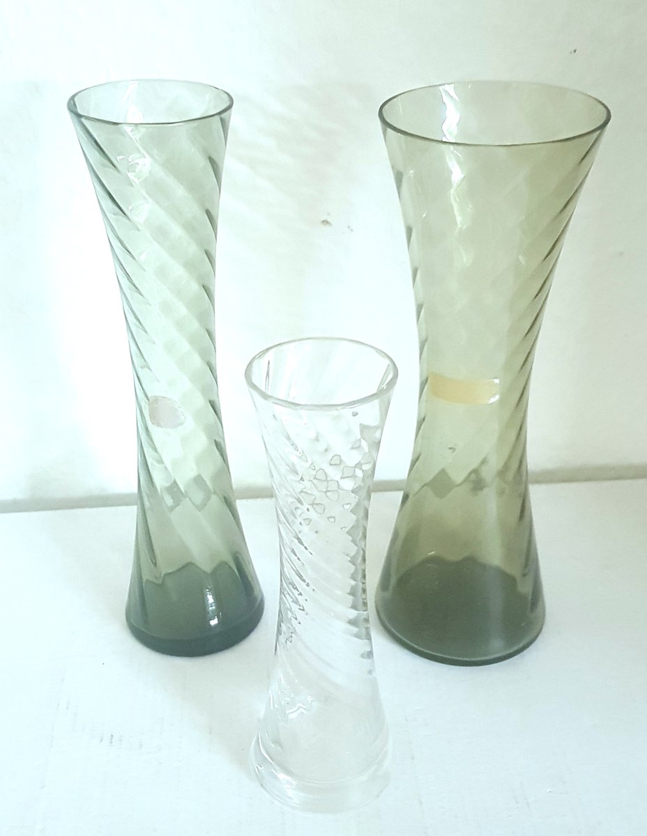 Vases with Serrated Edge by Alfred Taube for Füge & Taube, 1960s, Set of 4-QDP-1016643