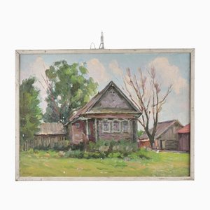 Vasily Vasilievich Serov, Summer Day, 1973, Oil on Canvas, Framed-WMV-1129651