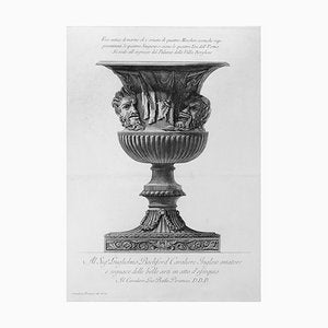 Vaso antico di marmo che è ornato di quattro Maschere - Etching 1778 1778-ZCI-756781