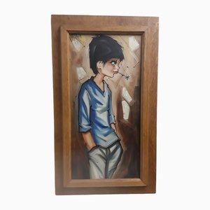 Vaurin, Casual Teenager, 1964, Oil Painting, Framed-HOI-1806184