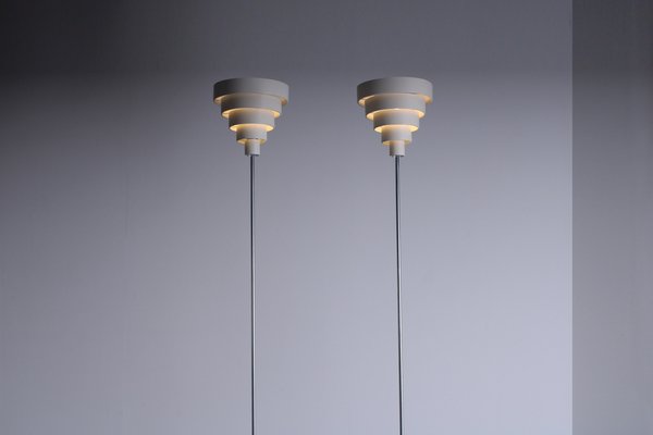 VD01 Floor Lights in Metal by Werner Blaser for ´t Spectrum, 1960s, Set of 2-XT-1818000