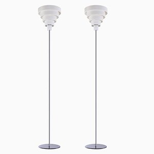 VD01 Floor Lights in Metal by Werner Blaser for ´t Spectrum, 1960s, Set of 2-XT-1818000