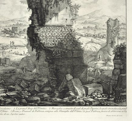 Veduta degli Avanzi sopra terra dell'antico Ustrino - Etching by G. B. Piranesi 1756-ZCI-756357