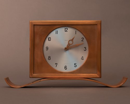 Veglia Table Clock from Fratelli Borletti, Milan-MAX-1093857