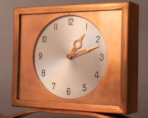 Veglia Table Clock from Fratelli Borletti, Milan-MAX-1093857