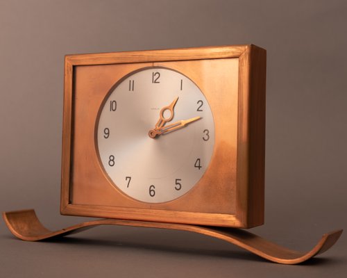 Veglia Table Clock from Fratelli Borletti, Milan-MAX-1093857