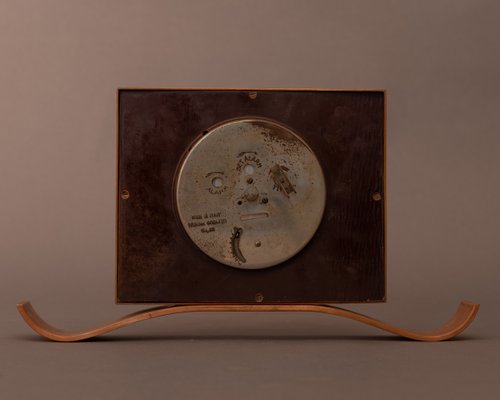 Veglia Table Clock from Fratelli Borletti, Milan-MAX-1093857