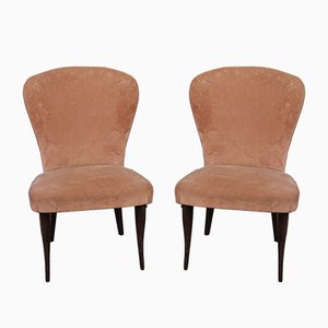 Velvet Armchairs, 1950s, Set of 2-KNM-859384