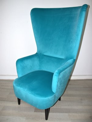 Velvet Lounge Chair in the style of Tom Dixon-CBP-1382756