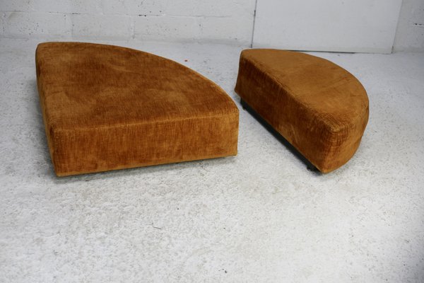 Velvet Poufs, 1970s, Set of 2-MAO-1722611