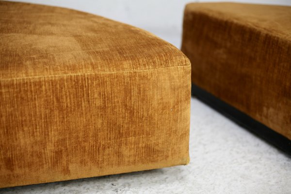 Velvet Poufs, 1970s, Set of 2-MAO-1722611