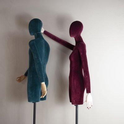 Velvet Show Room Mannequins, 1990s, Set of 2-JQO-1431756