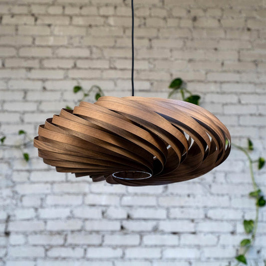 Veneria Walnut Hanging Lamp by Manuel Döpper for Gofurnit