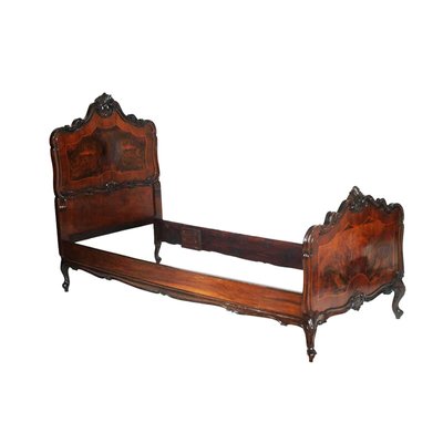 Venetian Baroque Bed in Walnut from Testallini & Salviati-NJV-1326202