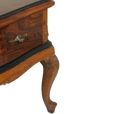 Venetian Carved Walnut & Burl Dressing Table, 1930s-NJV-585656