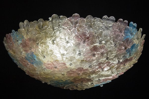 Venetian Ceiling Flower Basket from Barovier & Toso, 1950s-MBH-1032655