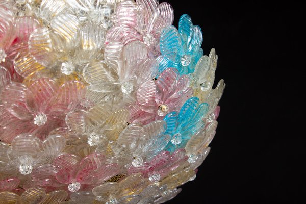 Venetian Ceiling Flower Basket from Barovier & Toso, 1950s-MBH-1032655