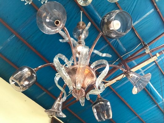 Venetian Chandelier in Murano Glass, 1940s-WQQ-1261321