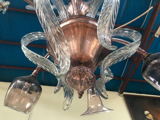 Venetian Chandelier in Murano Glass, 1940s-WQQ-1261321