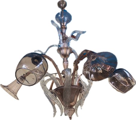 Venetian Chandelier in Murano Glass, 1940s-WQQ-1261321