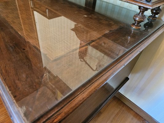 Venetian Desk with Glass Top, 20th Century-ZUW-1799538