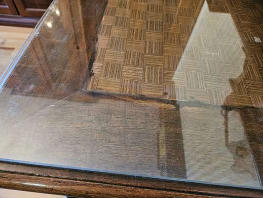 Venetian Desk with Glass Top, 20th Century-ZUW-1799538