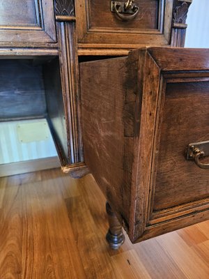 Venetian Desk with Glass Top, 20th Century-ZUW-1799538