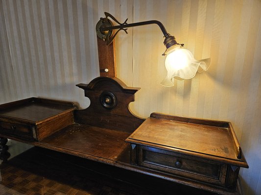 Venetian Desk with Glass Top, 20th Century-ZUW-1799538