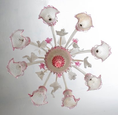 Venetian Glass Ceiling Lamp from Maestri Muranesi, 1960s-FER-563902