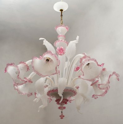 Venetian Glass Ceiling Lamp from Maestri Muranesi, 1960s-FER-563902