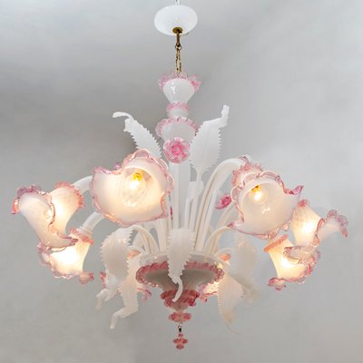 Venetian Glass Ceiling Lamp from Maestri Muranesi, 1960s-FER-563902