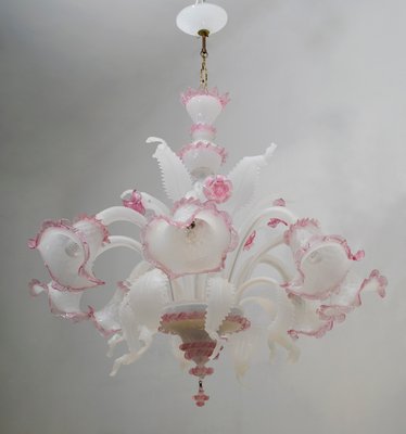 Venetian Glass Ceiling Lamp from Maestri Muranesi, 1960s-FER-563902