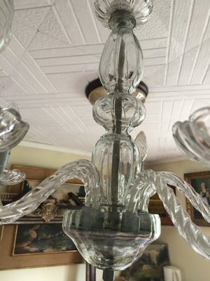 Venetian Glass Chandelier, 1950s-WQQ-660167